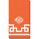 Orange Greek Key Caspari Guest Towels Image 2 of 3
